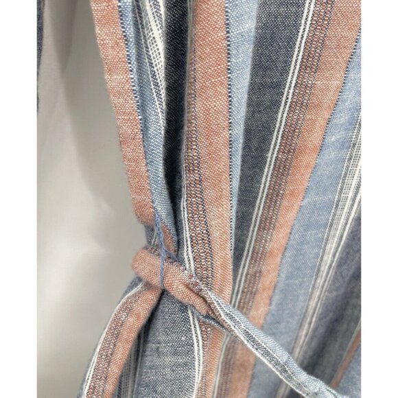 AG Adriano Goldschmied Striped Cotton Tir Waist Dress Size XS Preppy, FLAW - Picture 4 of 15